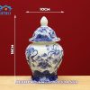Choé Thờ Bát Tràng Men Lam Vẽ Tay DT902 - ma-a2