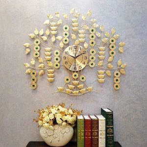 Đồng hồ treo tường Cây Tài Lộc 80x80cm DH128