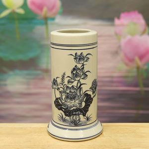 Ống Hương Gốm Chu Đậu Truyền Thống DTK305