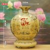 Bình hút lộc gốm Chu Đậu Tứ Cảnh chữ Phúc BG219-A1 - ma-a2