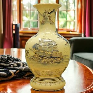 Bình Phú Quý vẽ vàng Thuận Buồm Xuôi Gió H55 BG208-A3.2