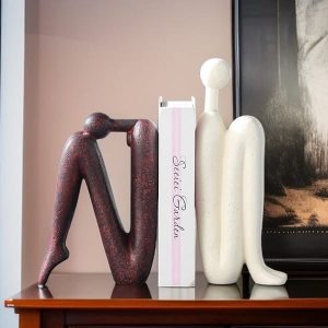 Decor chặn sách gốm sứ