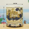 Bát Hương Hoa Sen Vẽ Kỹ Vàng 24k (D14-D22) DT101-B - ma-4
