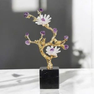 Cây Đồng Vàng Hoa Đá Thạch Anh KTV004