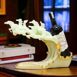 Kệ Rượu Vang Bát Mã Hùng Phong Đá Ngọc KR008