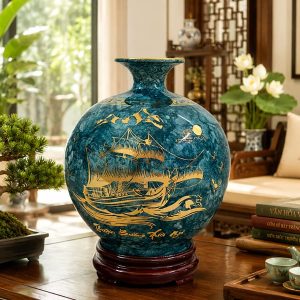 Bình Tài Lộc Bát Tràng Thuận Buồm Mã Đáo BG003-A1